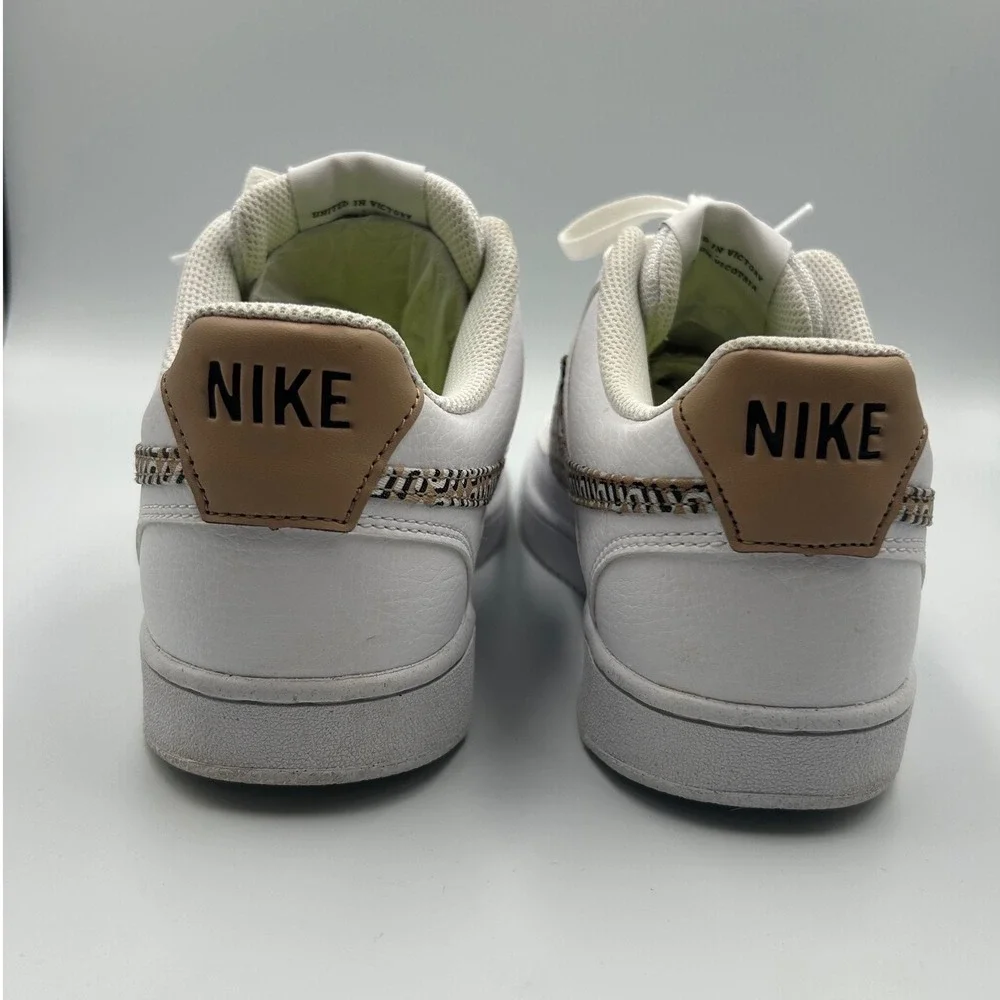 Nike Court Vision‎ Low Next Nature White Hemp Geometric FN7323-100 Womens 9.5